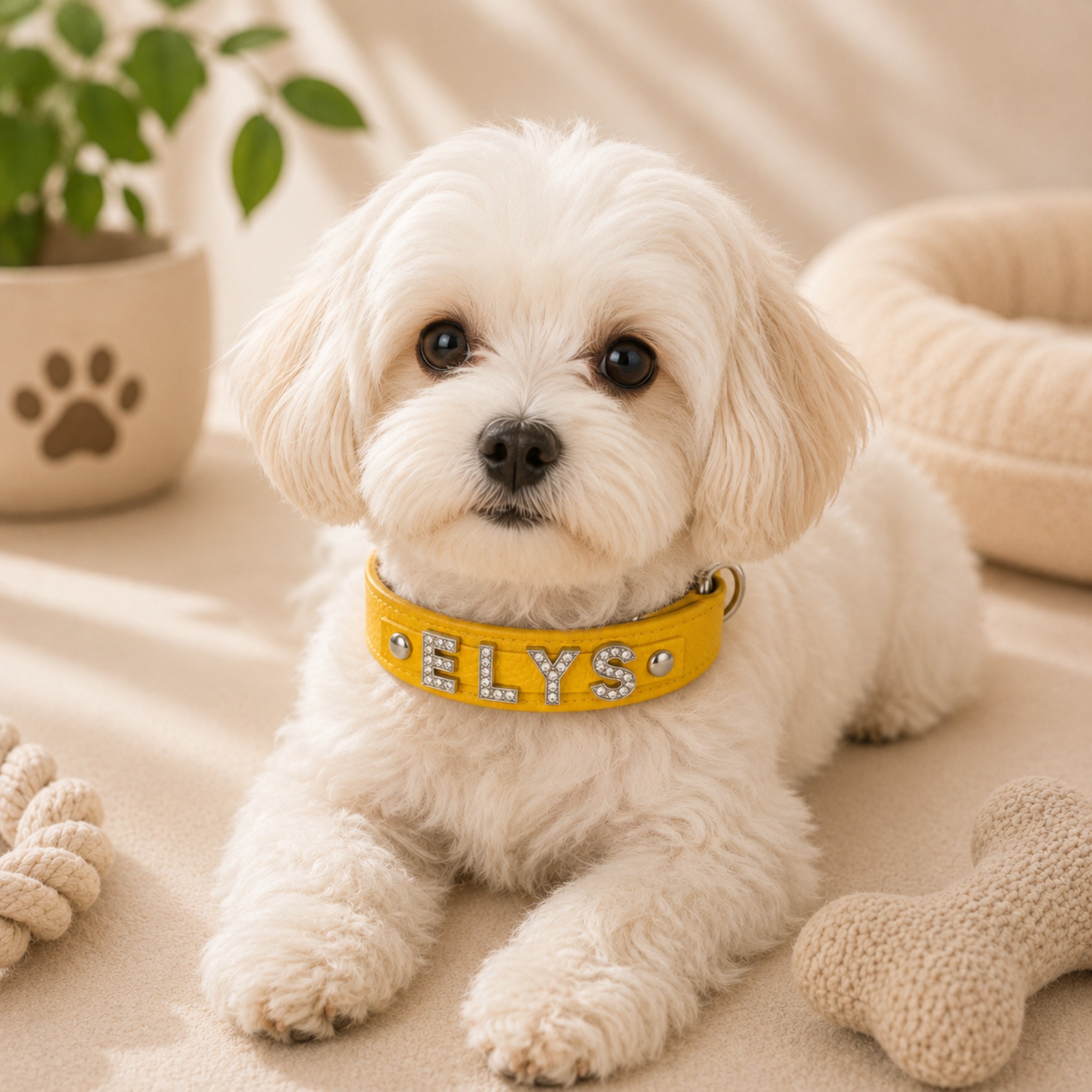 Collare Personalizzato in Ecopelle per Animali